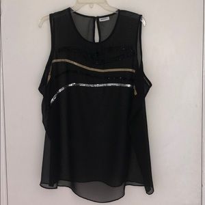 Black Sheer Blouse✔️